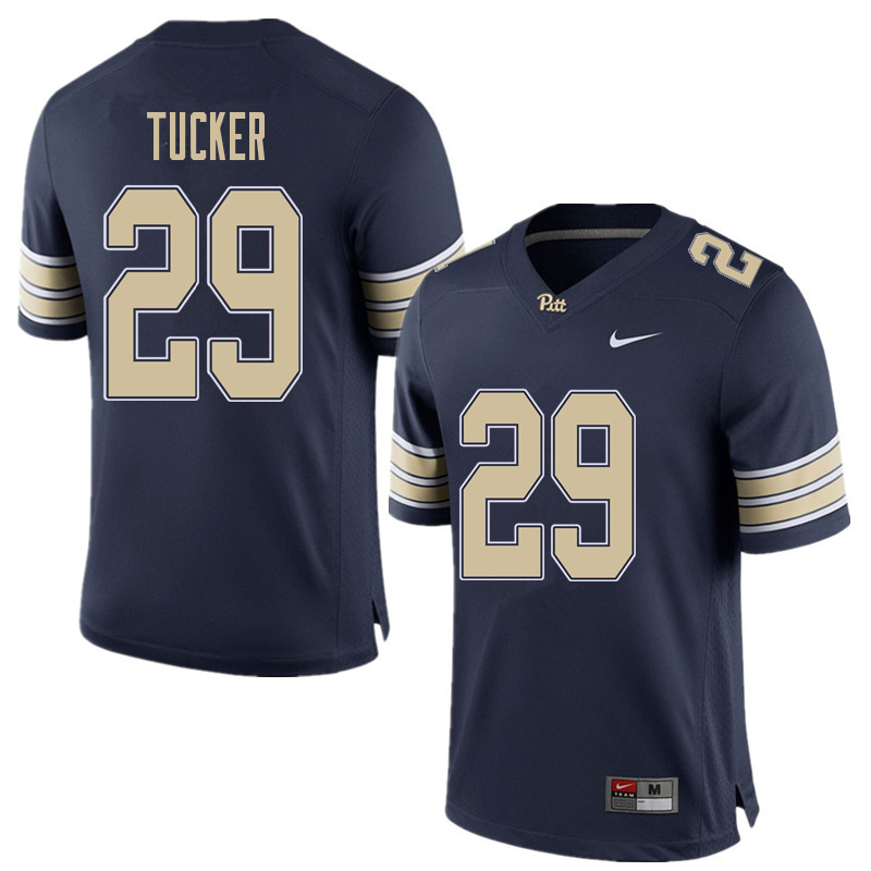 Men #29 Albert Tucker Pittsburgh Panthers College Football Jerseys Sale-Home Blue